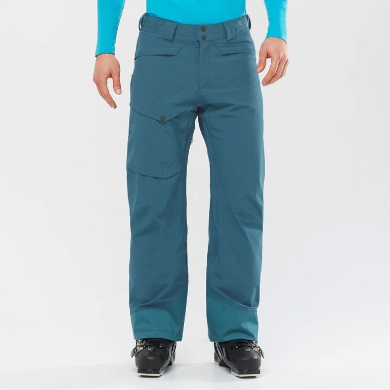 Turquoise Salomon Untracked Men\'s Ski Pants | PH 18260V